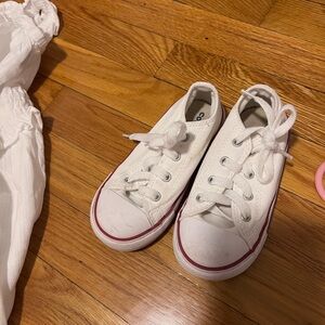 Classic White Kids Sneakers